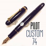 日本 PILOT 百樂 Custom 74 14K金 鋼筆（深藍色）