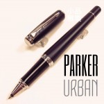 派克 Parker 紳士系列 URBAN 鋼珠筆（霧黑白夾）