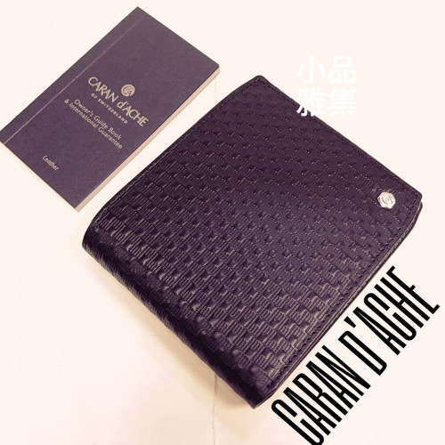 瑞士 CARAN D'ACHE (CDA) 卡達 Type 55 牛皮 八卡皮夾