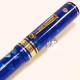 美國 Wahl-Eversharp DECOBAND 飾環系列 Oversized 18K金 氣壓上墨 鋼筆（AMALFI BLUE藍色大理石 金夾）