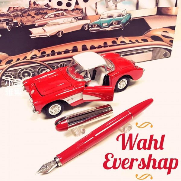 美國 Wahl-Eversharp SKYLINER 50's系列 跑車鋼筆（SPEED RED 極速紅）