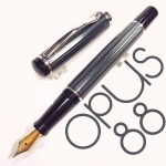 臺灣 OPUS 88 晶鑽系列 10層烤漆 鋼筆（小-鐵灰）