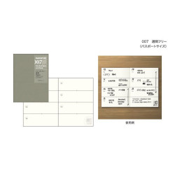 日本 MIDORI TRAVELER'S notebook PA SIZE#007 週間手帳 日本 MIDORI TRAVELER'S notebook PA SIZE#007 週間手帳