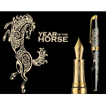 瑞士卡達Caran d'Ache 2014馬年 18k金 限量鋼筆