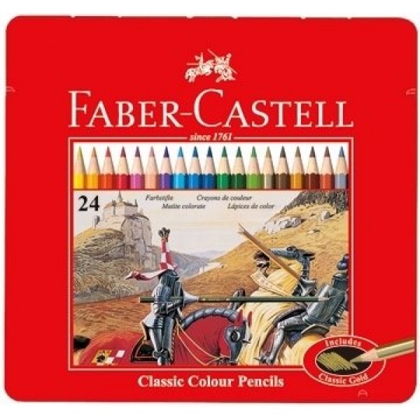 德國 Faber-Castell 輝柏 24色 油性色鉛筆（115845）