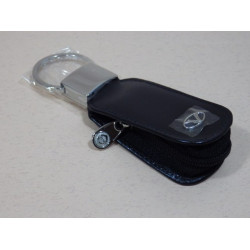 =庫存新品=義大利 Visconti 皮質附拉鍊式鑰匙圈(121)