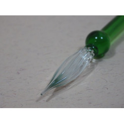 臺灣早期老師傅手工造型玻璃沾水筆(五)