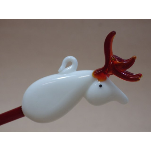 臺灣早期老師傅手工造型玻璃沾水筆(十二)