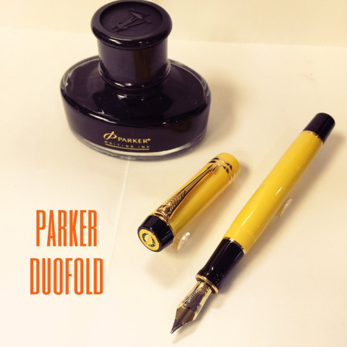 派克 Parker Duofold 景泰藍中國黃18K限量鋼筆