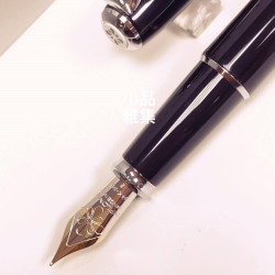 德國 DIPLOMAT 迪波曼 卓越A 琺瑯黑銀夾 鋼筆(14K金尖 拔蓋款) 德國 DIPLOMAT 迪波曼 卓越A 琺瑯黑銀夾 鋼筆(14K金尖 拔蓋款)
