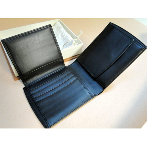 德國 Graf von Faber-Castell 橫式 八卡可上掀真皮短夾（有零錢袋）