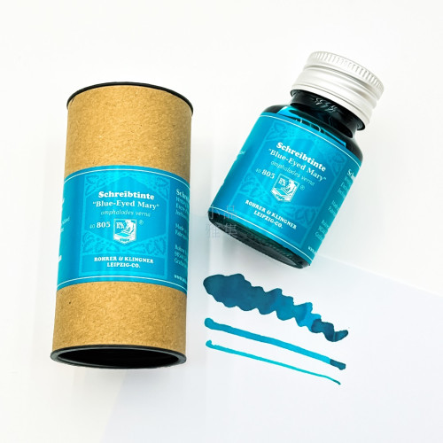 德國 Rohrer & Klingner 2024 限定色 Blue-Eyed Mary 錦龍花藍 墨水