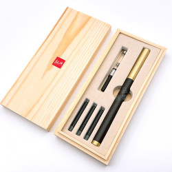中國 弘典 鋼筆式毛筆 小楷 木盒全配組(黑檀木) 中國 弘典 鋼筆式毛筆 小楷 木盒全配組(黑檀木)