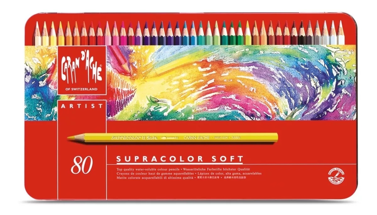 瑞士卡達Caran d'Ache SUPRACOLOR 專家級水性色鉛筆(80色)