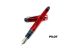 日本 PILOT 百樂 Custom 74 透明桿14K 鋼筆（紅）