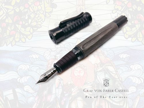德國 Graf von Faber-Castell Pen of the year 2021年度限量筆 限量375支 18K金 鋼筆