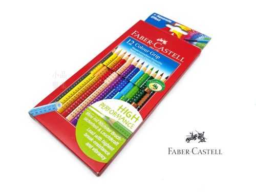 德國 Faber-Castell 輝柏 grip握得住 12色水溶性彩色鉛筆（112412）細桿