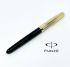 派克 PARKER 51復刻 18K 鋼筆 （黑桿金蓋）