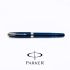 派克 Parker 新款Sonnet 卓爾系列 不鏽鋼尖款 鋼筆（霧藍白夾）