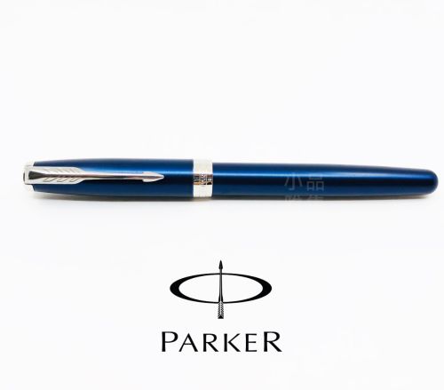 派克 Parker 新款Sonnet 卓爾系列 霧藍白夾 鋼珠筆