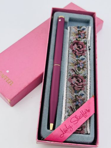 『 福利品 』庫存新品 西華 原子筆 藕紫色 附布套