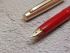 =庫存新品= 白金牌 60年代 地球標HONEST60  14K ( 紅筆桿蓋平頂）