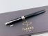 ☆ 中古品 ☆  PARKER 派克 商籟 18K 鋼筆 （麗黑白夾）B粗尖