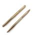 =庫存新品=MONTBLANC   萬寶龍 貴族 鍍金 14K EF 鋼筆 /0.7 按壓自動鉛筆 一對 #67799