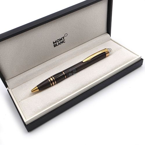 ☆典藏老筆☆ MONTBLANC 萬寶龍漂浮  漂浮系列 全金屬 玫瑰金格紋 原子筆 #MT20101 #7成新使用過