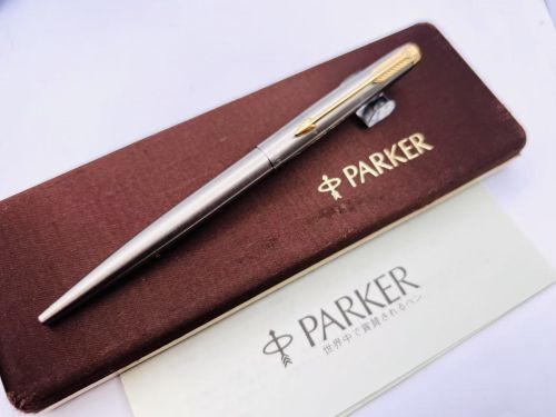 ☆典藏老筆☆ 派克 PARKER 45 全鋼桿 原子筆 USA製 #M6160