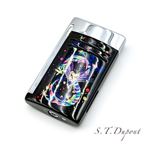 法國 S.T. DUPONT 都彭  Maxijet 系列 龍年限定 防風打火機 （塗鴉彩繪版）