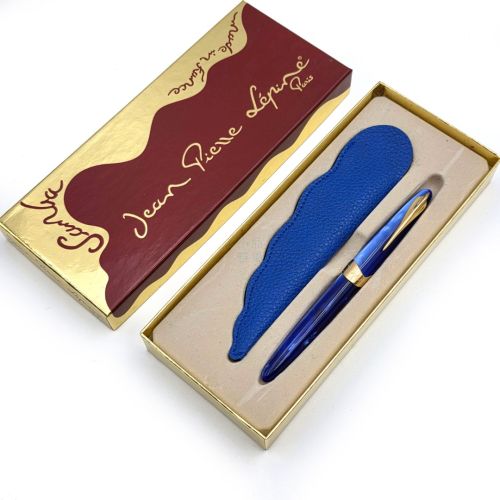 =全新品= 法國  Jean Pierre Lepine 海洋藍 鋼珠筆
