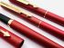⭐ 庫存新品 ⭐ 派克 PARKER 慧劍 霧紅色金夾 #鋼筆 #原子 #鉛筆 一套 