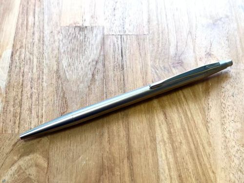 ☆典藏老筆☆ MONTBLANC 萬寶龍 noblesse 貴族 不銹鋼桿 原子筆 #中古品7成新#M6170