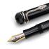  德國 Montblanc 萬寶龍 AGATHA CHRISTIE 阿嘉莎·克莉絲汀 1993年文學家 銀蛇 18K BB尖 鋼筆