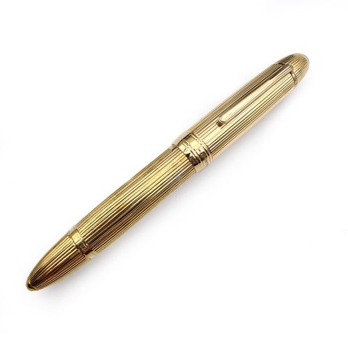 德國 Montblanc萬寶龍18K Solid Gold筆桿 ( 純18K金 打造) 大班149 鋼筆