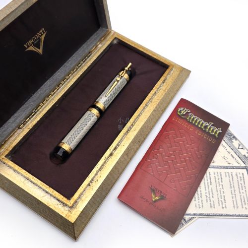 Visconti Camelot 限量鋼筆  全球限量 999 支｜純銀雕花筆身｜18K金筆尖（庫存新品）