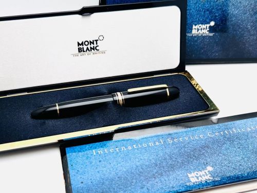 ☆典藏老筆☆ 德國 MONTBLANC 149  18K 中白尖 T舌 鋼筆 （7 成新 #ADT2057）