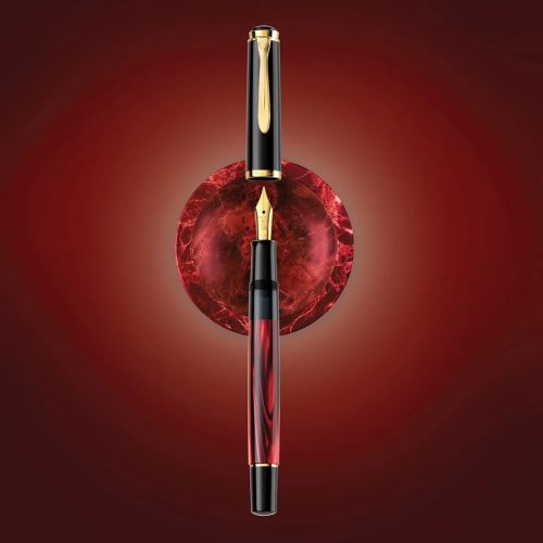 德國 Pelikan 百利金 M200 Marbled Red 喜紅 鋼筆