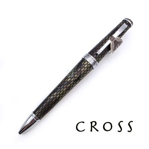 CROSS 真皮 壓蛇皮紋 原子筆｜工藝與品味的完美結合 