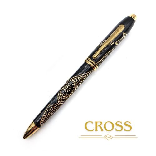 CROSS 高仕 濤聲 (Townsend) 狗年生肖限定原子筆｜黑金瑞犬紋 × 大筆盒包裝