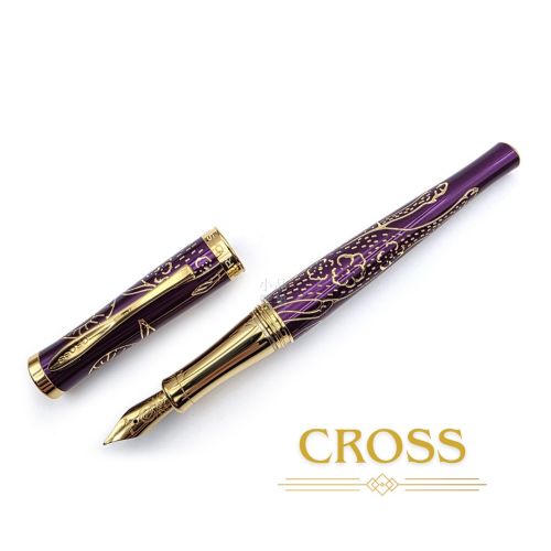 CROSS 高仕 Sauvage 牛年生肖限定 18K 鋼筆｜帝紫金牛紋 × 原廠筆盒包裝