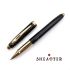 西華 Sheaffer 100型 鋼珠筆 珐琅黑金夾