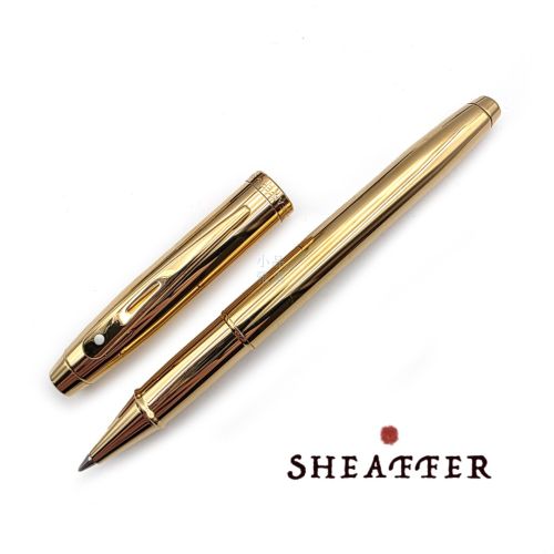 西華 Sheaffer 100型 鋼珠筆 金桿金夾
