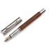 【中古美品】Graf von Faber-Castell 輝柏伯爵早期圖徽款｜巴西蘇木鍍銀蓋鋼筆｜EF尖｜筆蓋頂錢幣紋設計