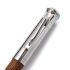 【中古美品】Graf von Faber-Castell 輝柏伯爵早期圖徽款｜巴西蘇木鍍銀蓋鋼筆｜EF尖｜筆蓋頂錢幣紋設計