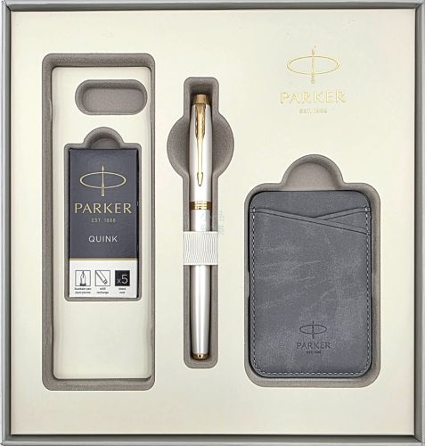 派克 PARKER  IM金屬系列 限量版 珠光白 鋼筆啟程禮盒