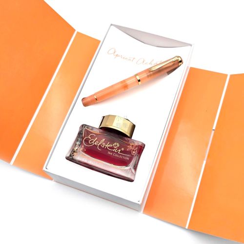 德國 PELIKAN 百利金 CLASSIC M200 Apricot Agate 杏桃瑪瑙 鋼筆＋墨水禮盒組