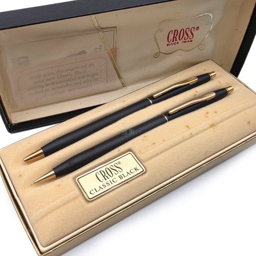  福利品 CROSS 高仕 ｜霧黑金夾 原子筆/0.9mm 旋轉連續出芯