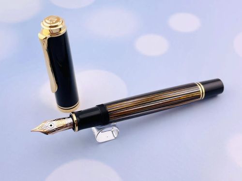 =中古美品= PELIKAN 百利金 M800 2013 TortoiseShell Brown 18K鋼筆 EF